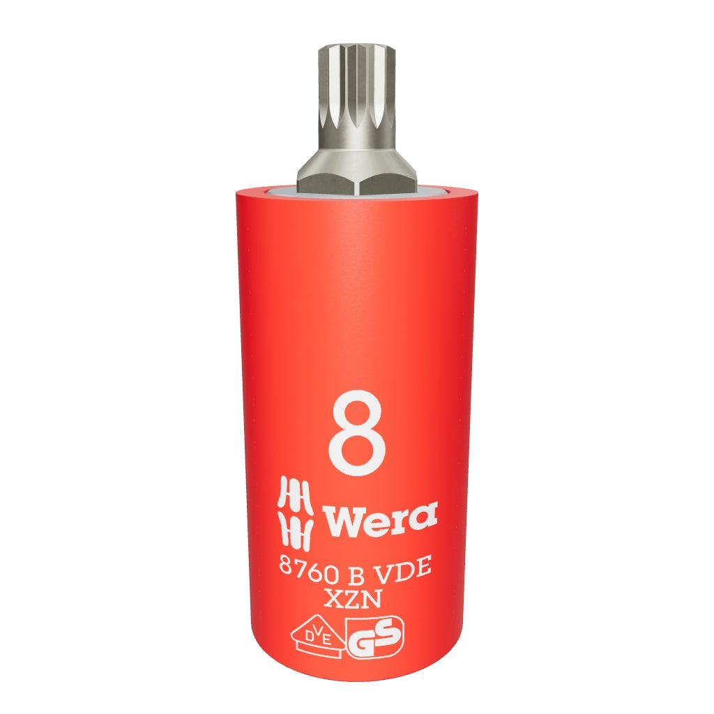 Wera 004940 VDE XZN Bit 3/8" Drive Socket, M8 - WR004940 - KC Tool