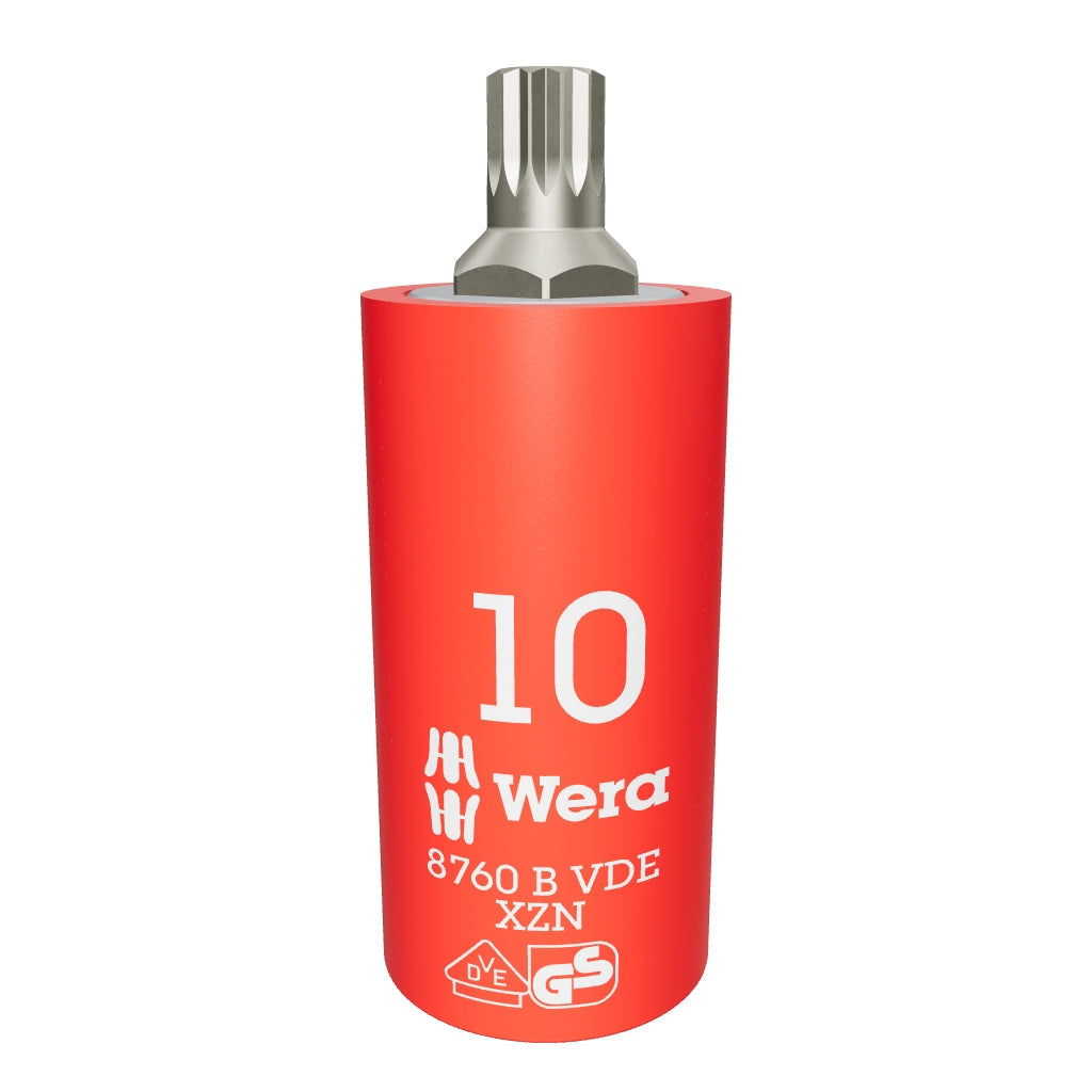 Wera 004941 VDE XZN Bit 3/8" Drive Socket, M10 - WR004941 - KC Tool