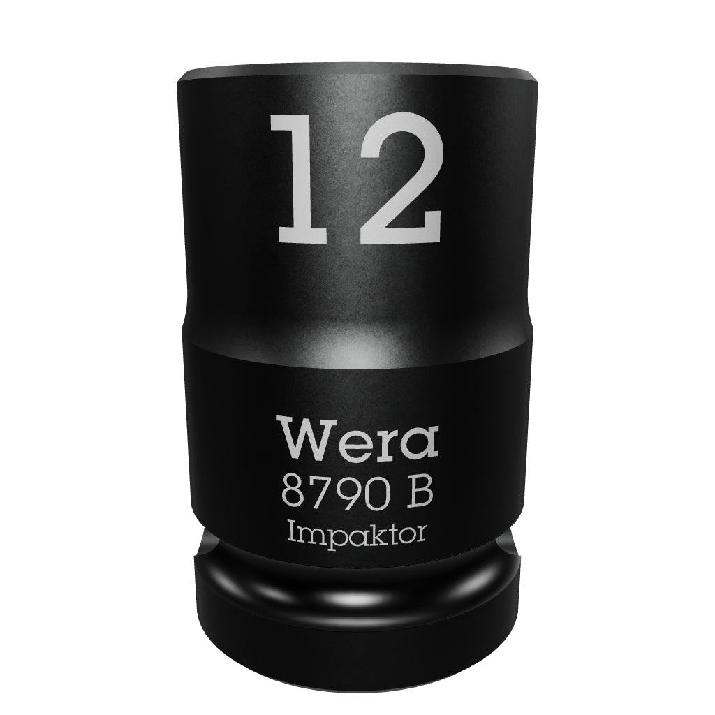 Wera 005503 8790 B 12.0 mm Impaktor Socket, 3/8" Drive, 6 Point - WR005503 - KC Tool