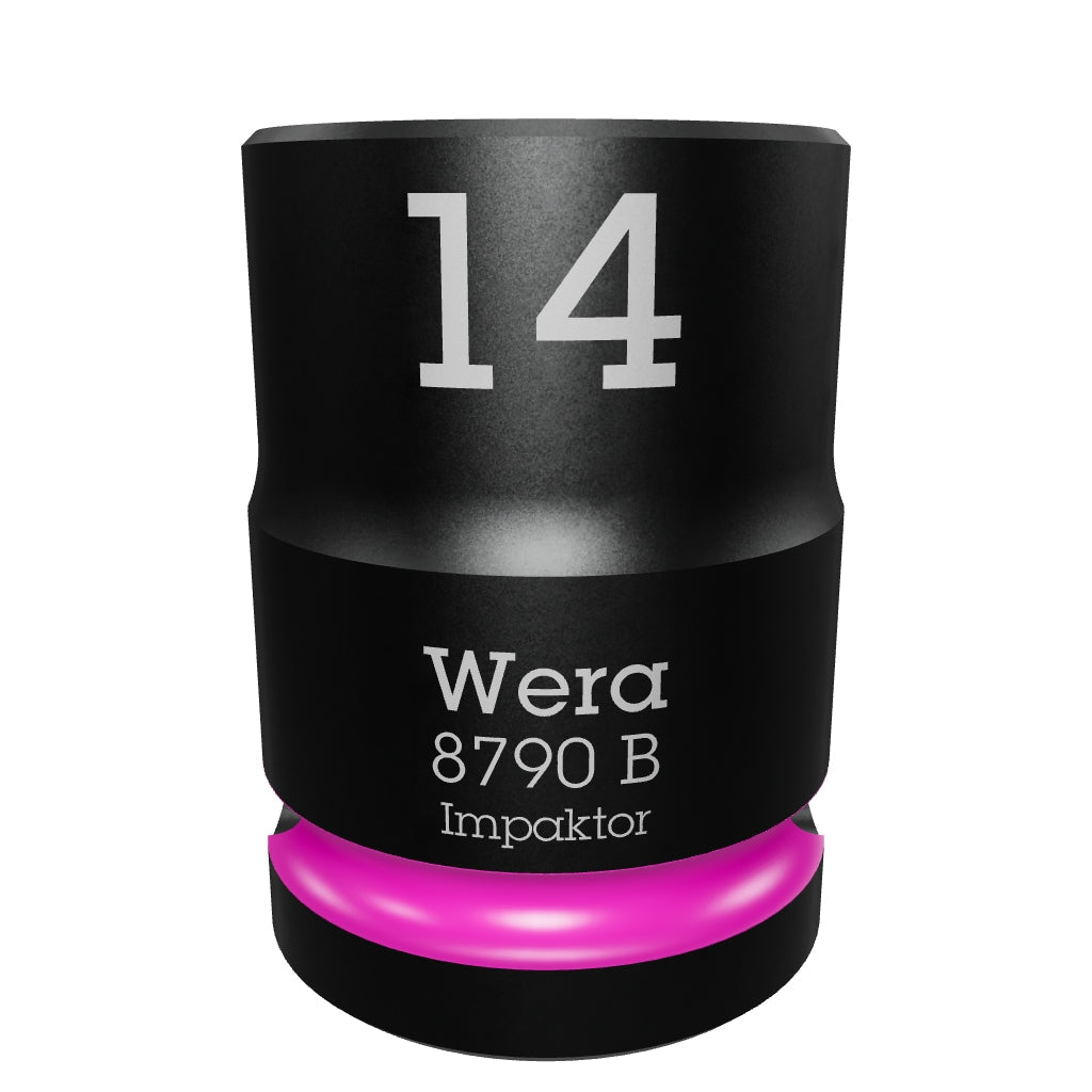 Wera 005505 8790 B 14.0 mm Impaktor Socket, 3/8" Drive, 6 Point - WR005505 - KC Tool
