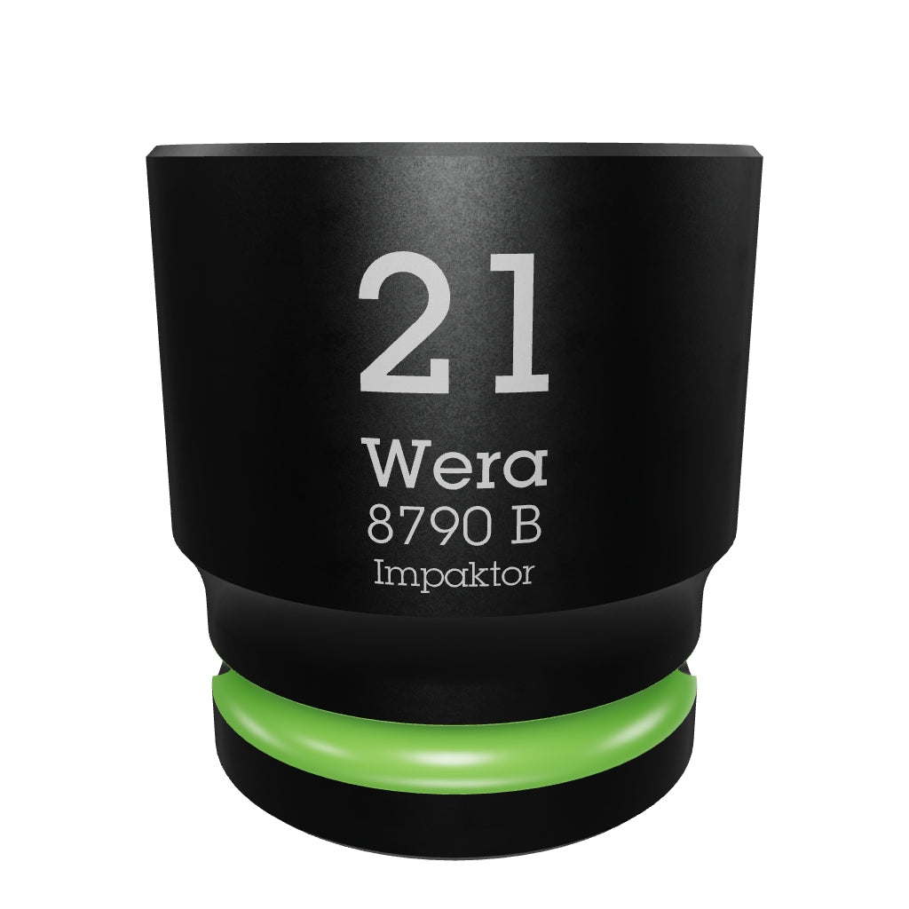 Wera 005511 8790 B 21.0 mm Impaktor Socket, 3/8" Drive, 6 Point - WR005511 - KC Tool