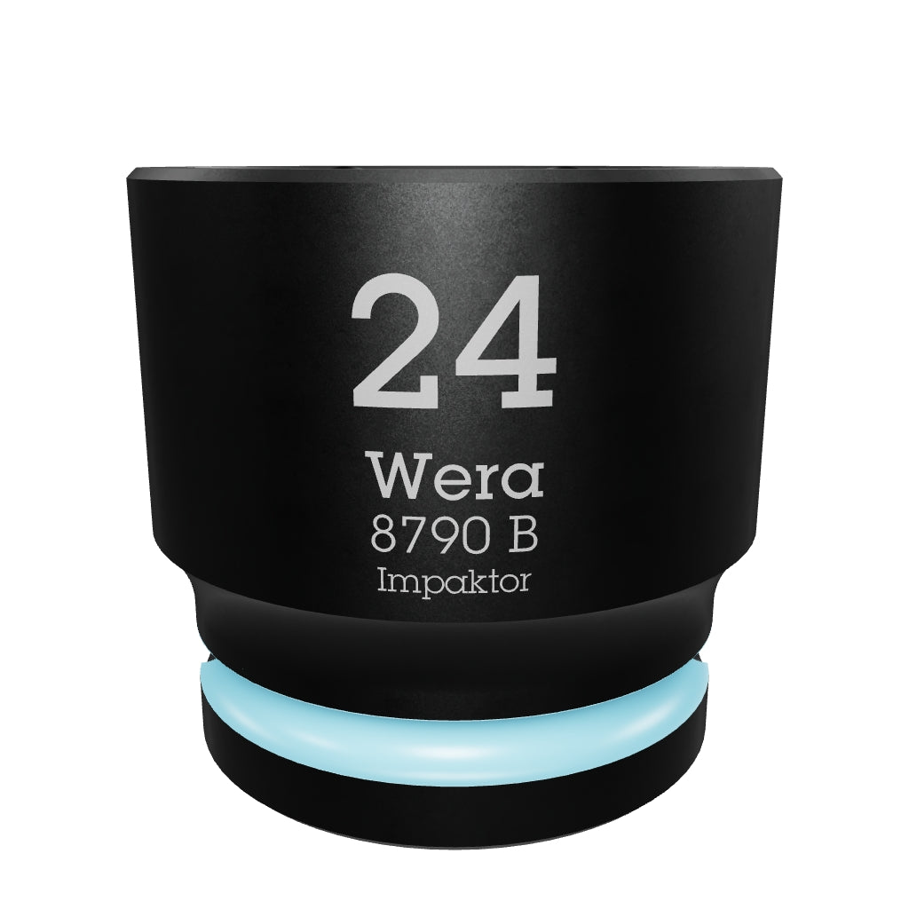 Wera 005513 8790 B 24.0 mm Impaktor Socket, 3/8" Drive, 6 Point - WR005513 - KC Tool