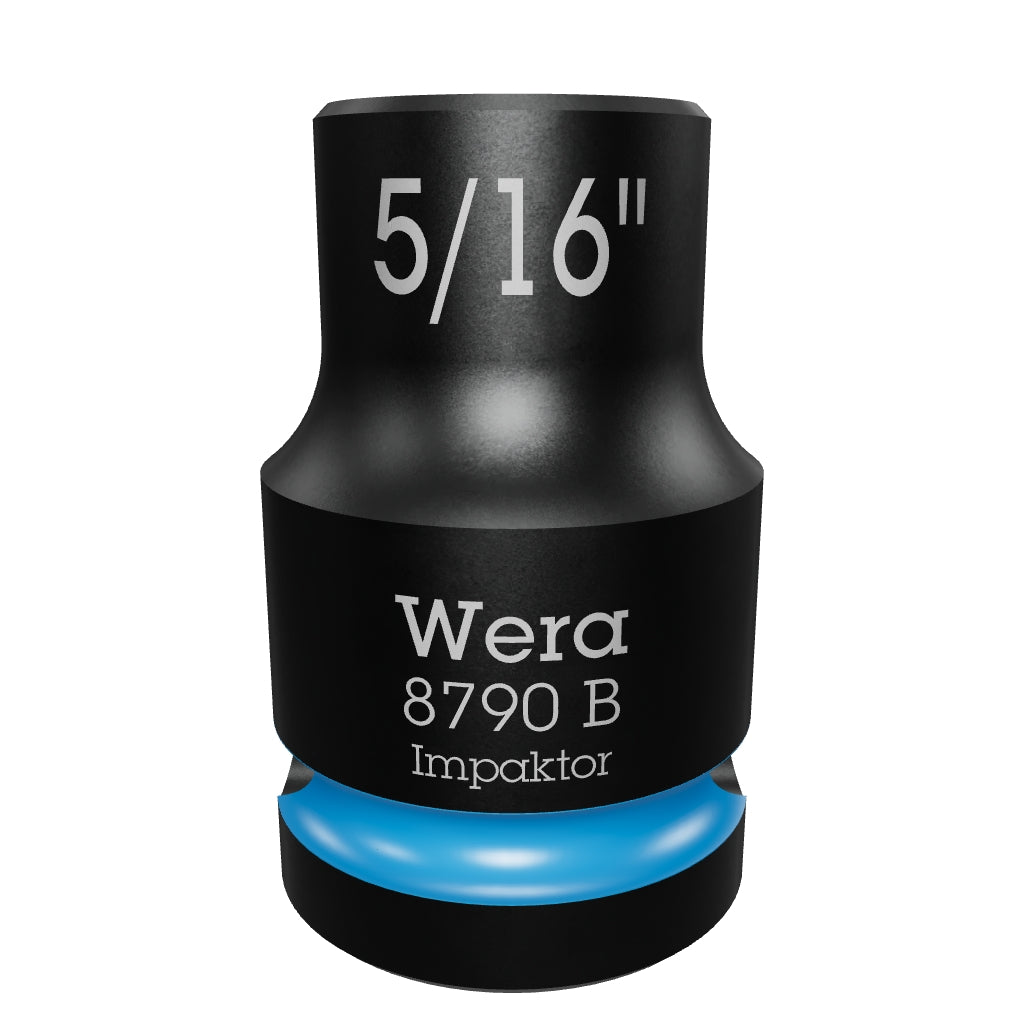 Wera 005515 8790 B 5/16" Impaktor Socket, 3/8" Drive, 6 Point - WR005515 - KC Tool