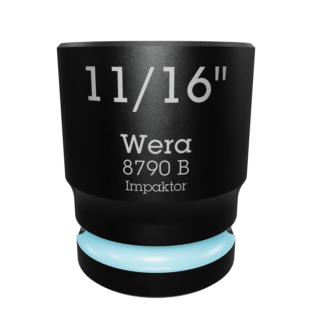 Wera 005521 8790 B 11/16" Impaktor Socket, 3/8" Drive, 6 Point - WR005521 - KC Tool