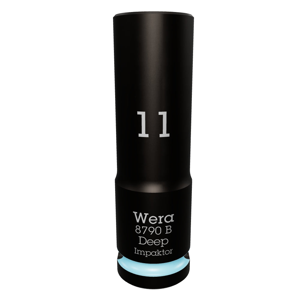 Wera 005552 Metric Impaktor Deep Socket, 3/8" Drive, 6-Point, 11 mm - WR005552 - KC Tool