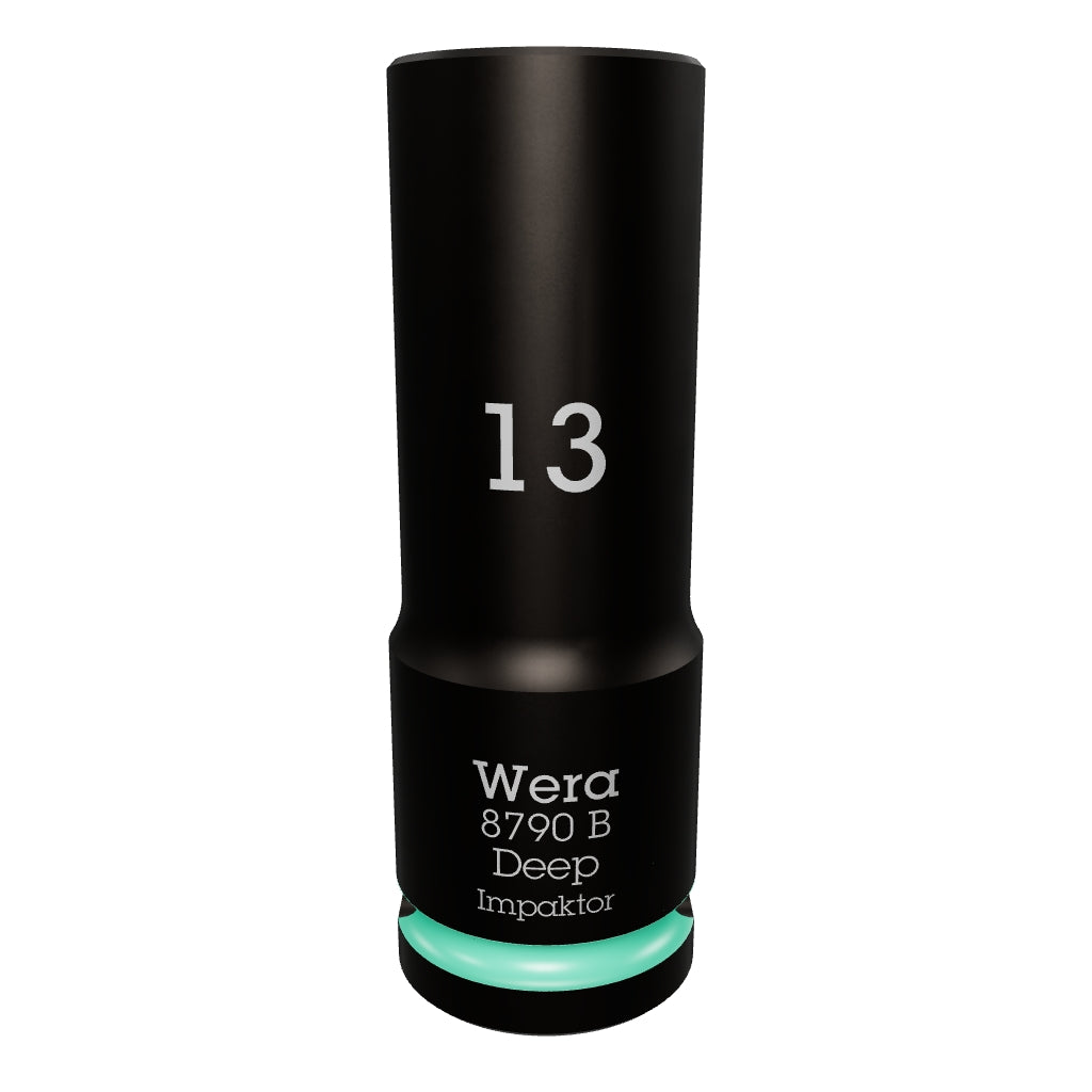 Wera 005554 Metric Impaktor Deep Socket, 3/8" Drive, 6-Point, 13 mm - WR005554 - KC Tool