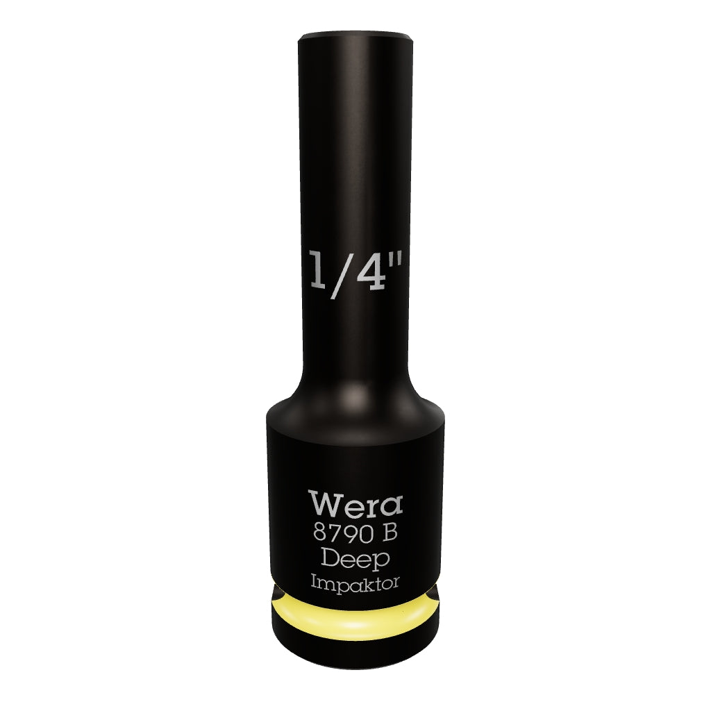 Wera 005564 SAE Impaktor Deep Socket, 3/8" Drive, 6-Point 1/4" - WR005564 - KC Tool