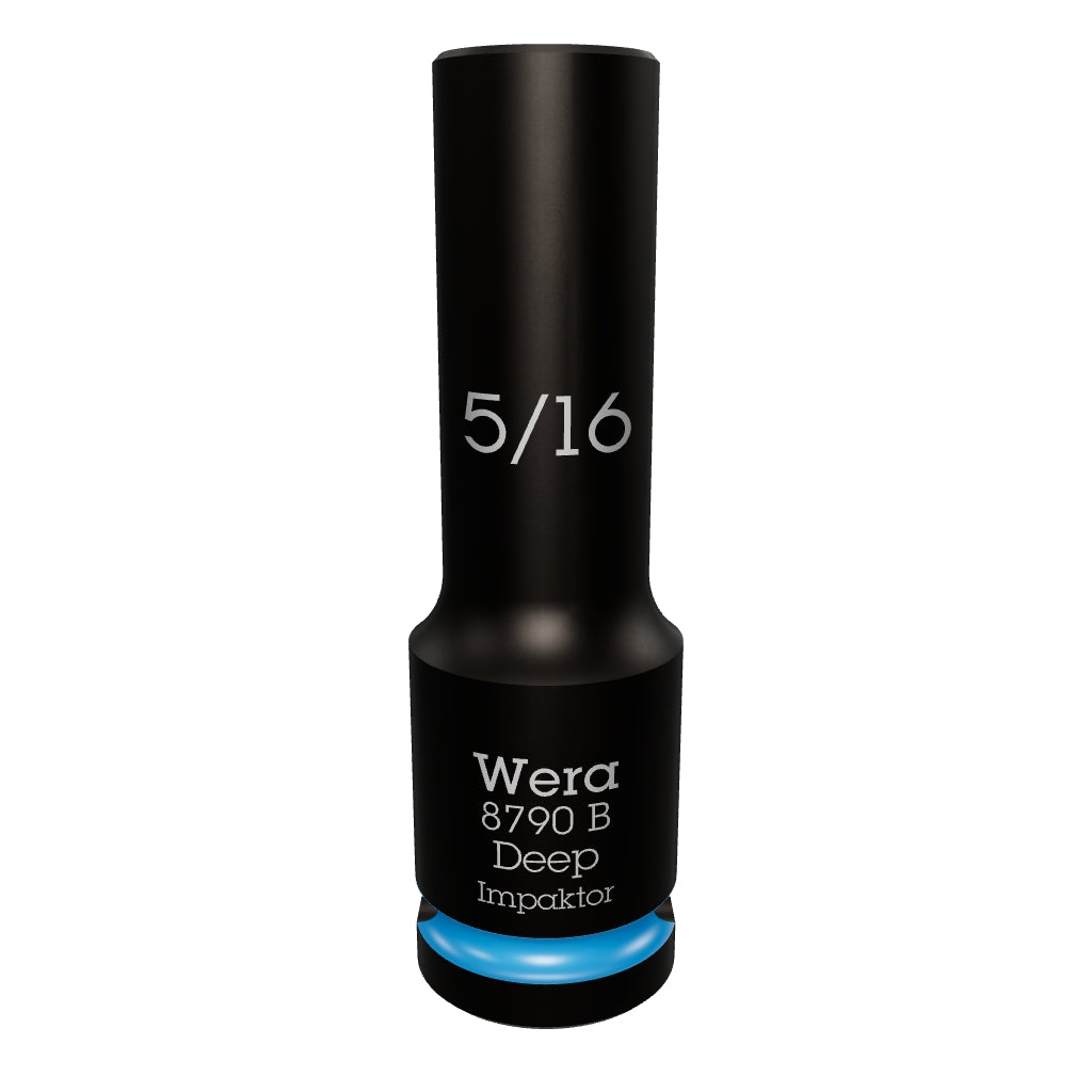 Wera 005565 SAE Impaktor Deep Socket, 3/8" Drive, 6-Point 5/16" - WR005565 - KC Tool