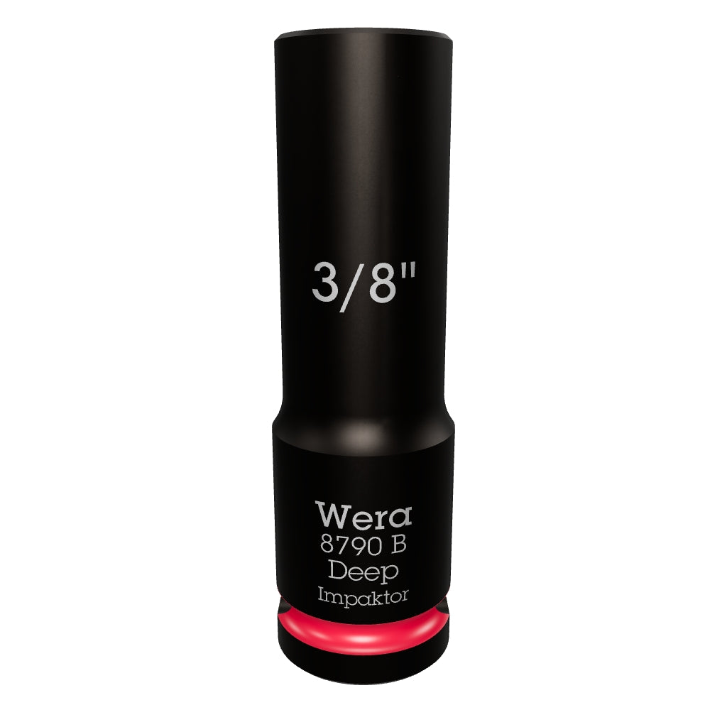 Wera 005566 SAE Impaktor Deep Socket, 3/8" Drive, 6-Point 3/8" - WR005566 - KC Tool