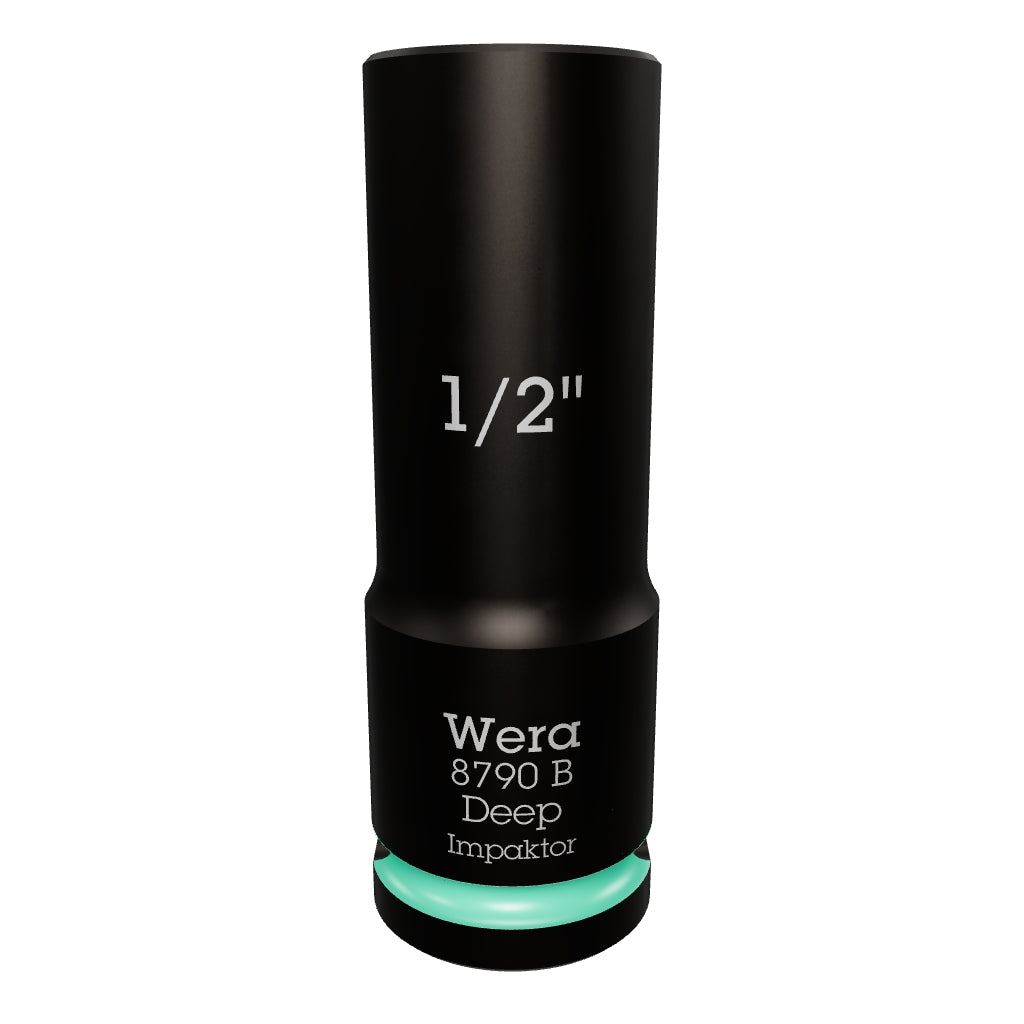 Wera 005568 SAE Impaktor Deep Socket, 3/8" Drive, 6-Point 1/2" - WR005568 - KC Tool