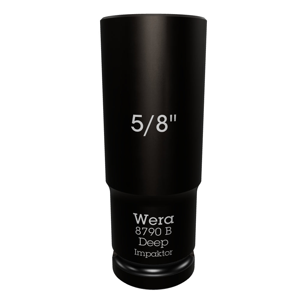 Wera 005570 SAE Impaktor Deep Socket, 3/8" Drive, 6-Point 5/8" - WR005570 - KC Tool