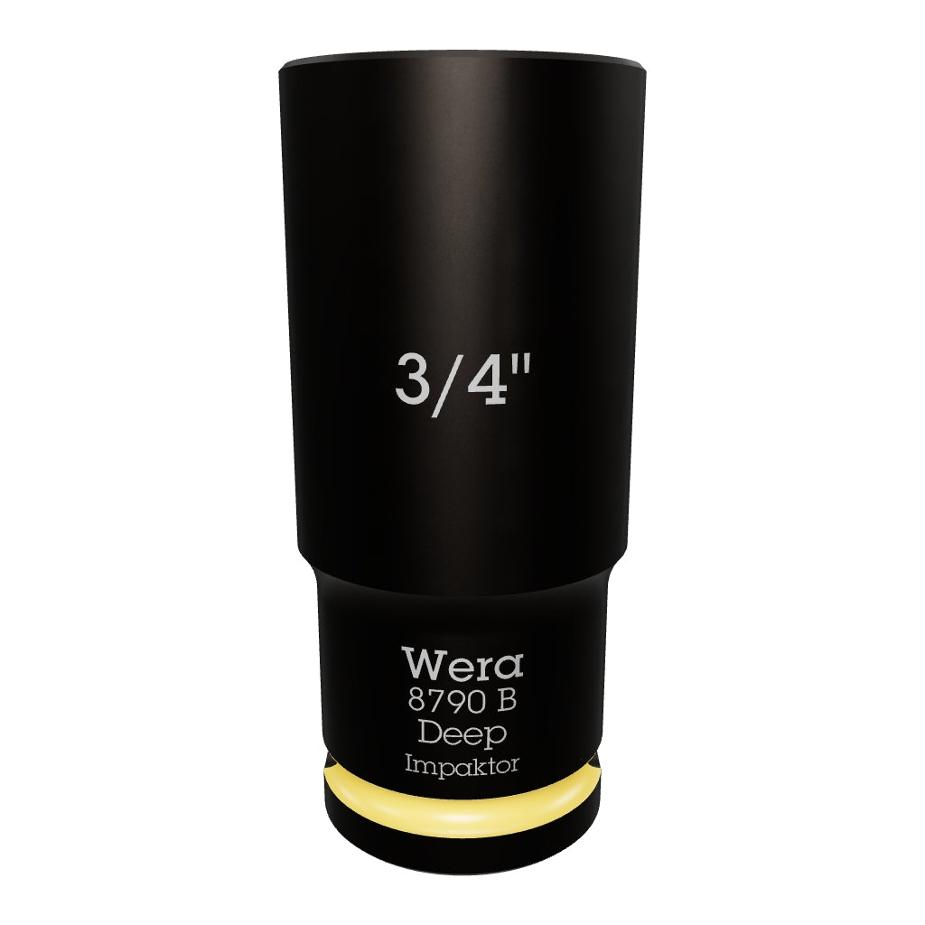 Wera 005572 SAE Impaktor Deep Socket, 3/8" Drive, 6-Point 3/4" - WR005572 - KC Tool