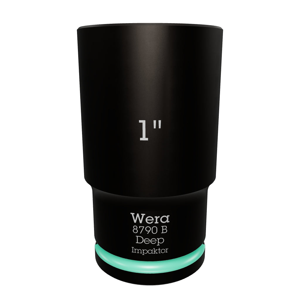 Wera 005576 SAE Impaktor Deep Socket, 3/8" Drive, 6-Point 1" - WR005576 - KC Tool