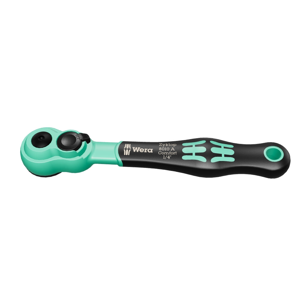 Wera 005600 8010 A Zyklop Comfort 1/4" Ratchet, 144 mm - WR005600 - KC Tool