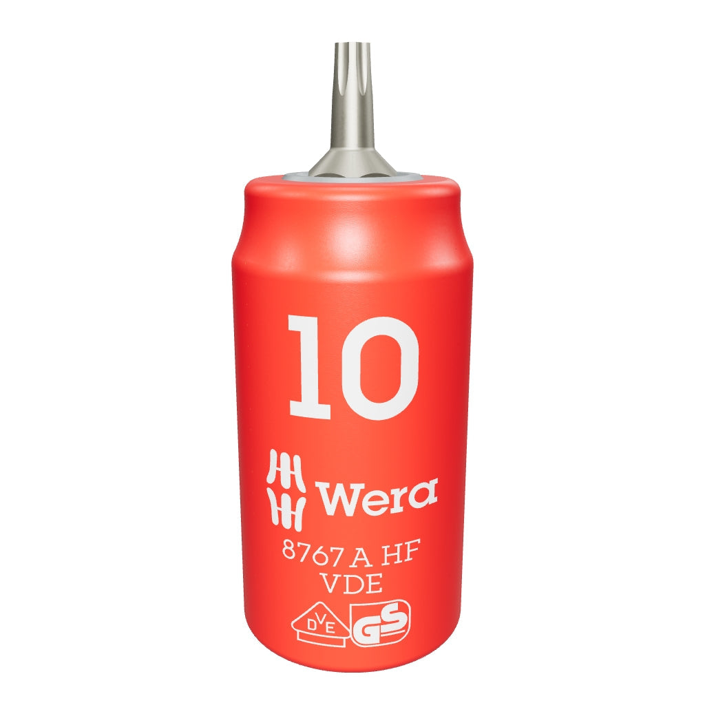 Wera 005920 VDE Insulated T10 TORX® Zyklop Bit Socket, 1/4" Drive, with Holding Function - WR005920 - KC Tool