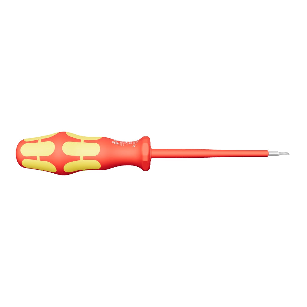 Wera 006115 Kraftform Plus VDE Slotted Screwdriver, 4.0 x 100mm - WR006115 - KC Tool