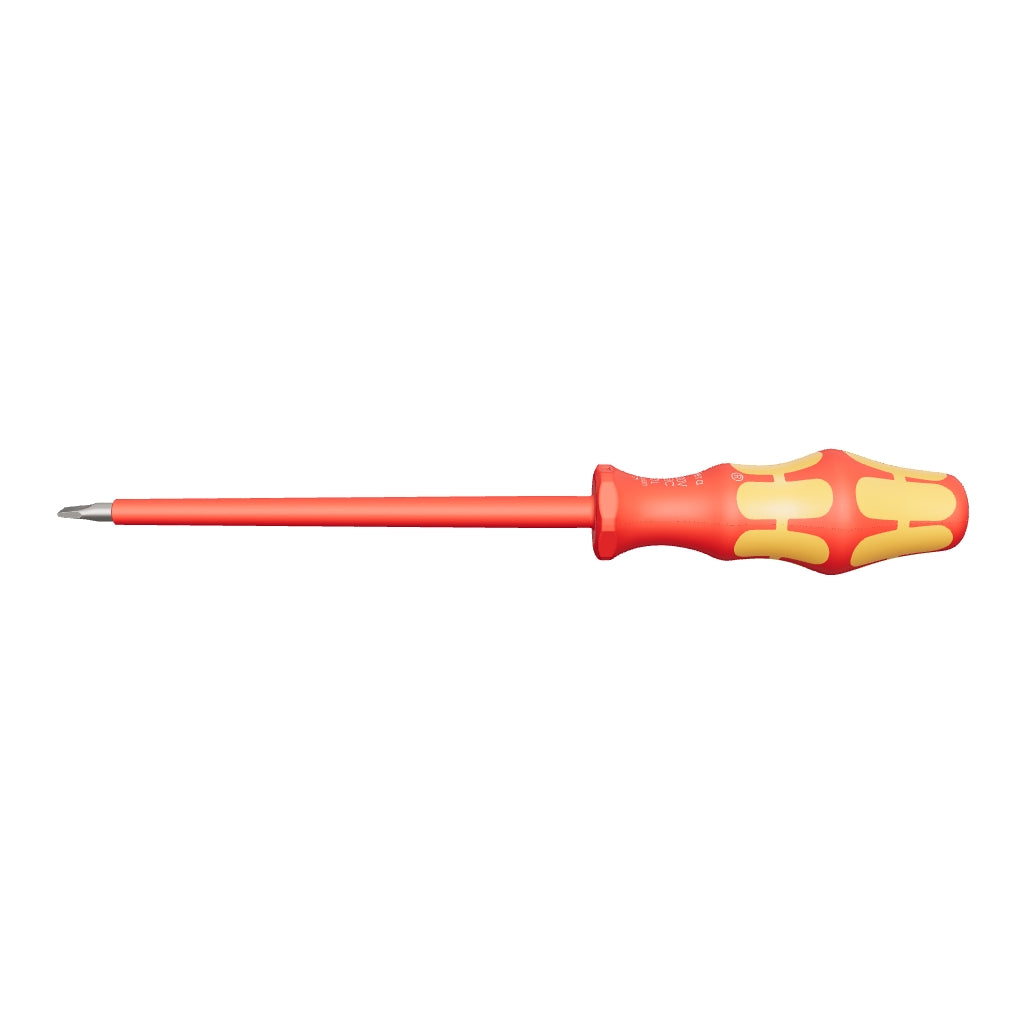 Wera 006126 Kraftform Plus VDE Slotted Screwdriver, 6.5 x 200mm - WR006126 - KC Tool