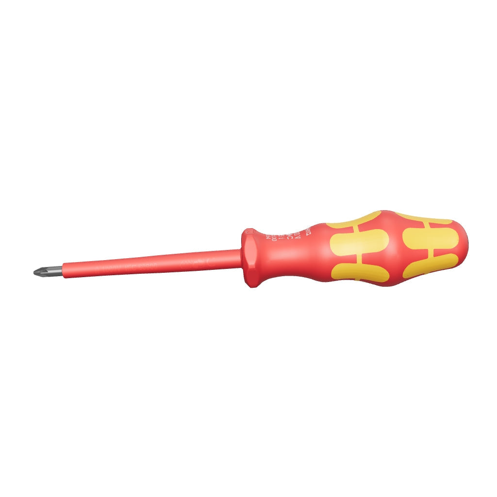Wera 006166 Kraftform Plus VDE Pozidriv Screwdriver, #3 x 150mm - WR006166 - KC Tool