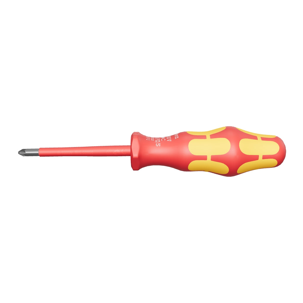 Wera 006191 Kraftform Plus VDE PlusMinus (Pozidriv/Slotted) Screwdriver, #2 x 100mm - WR006191 - KC Tool