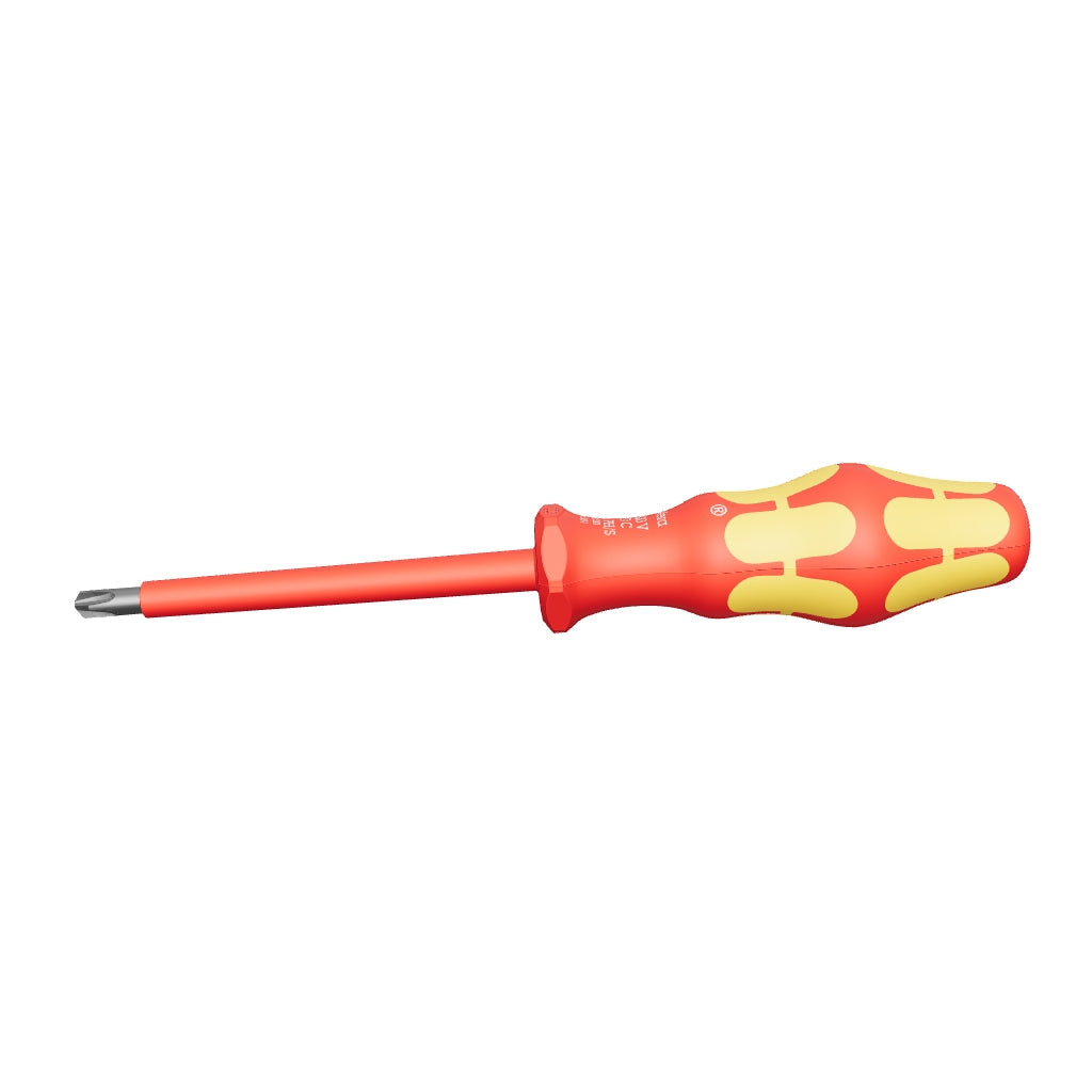Wera 006380 Kraftform Plus VDE PlusMinus (Phillips/Slotted) Screwdriver, #1 x 80mm - WR006380 - KC Tool