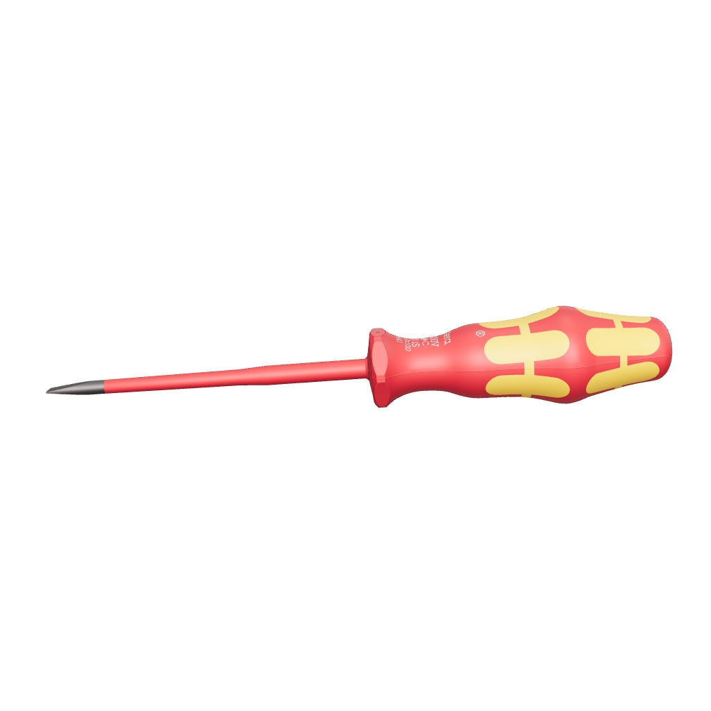 Wera 006441 Kraftform Plus VDE Slotted Slim Screwdriver, 4.0 x 100mm - WR006441 - KC Tool