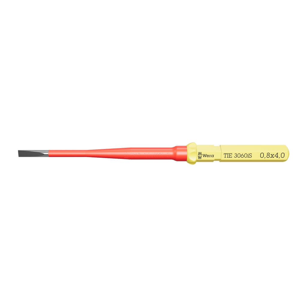 Wera 006578 Kraftform Kompakt VDE 3060 iS 0,8 x 4,0 Insulated Stainless Take It Easy Blade - WR006578 - KC Tool