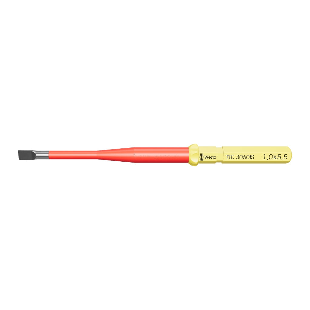 Wera 006579 Kraftform Kompakt VDE 3060 iS 1,0 x 5,5 Insulated Stainless Take It Easy Blade - WR006579 - KC Tool