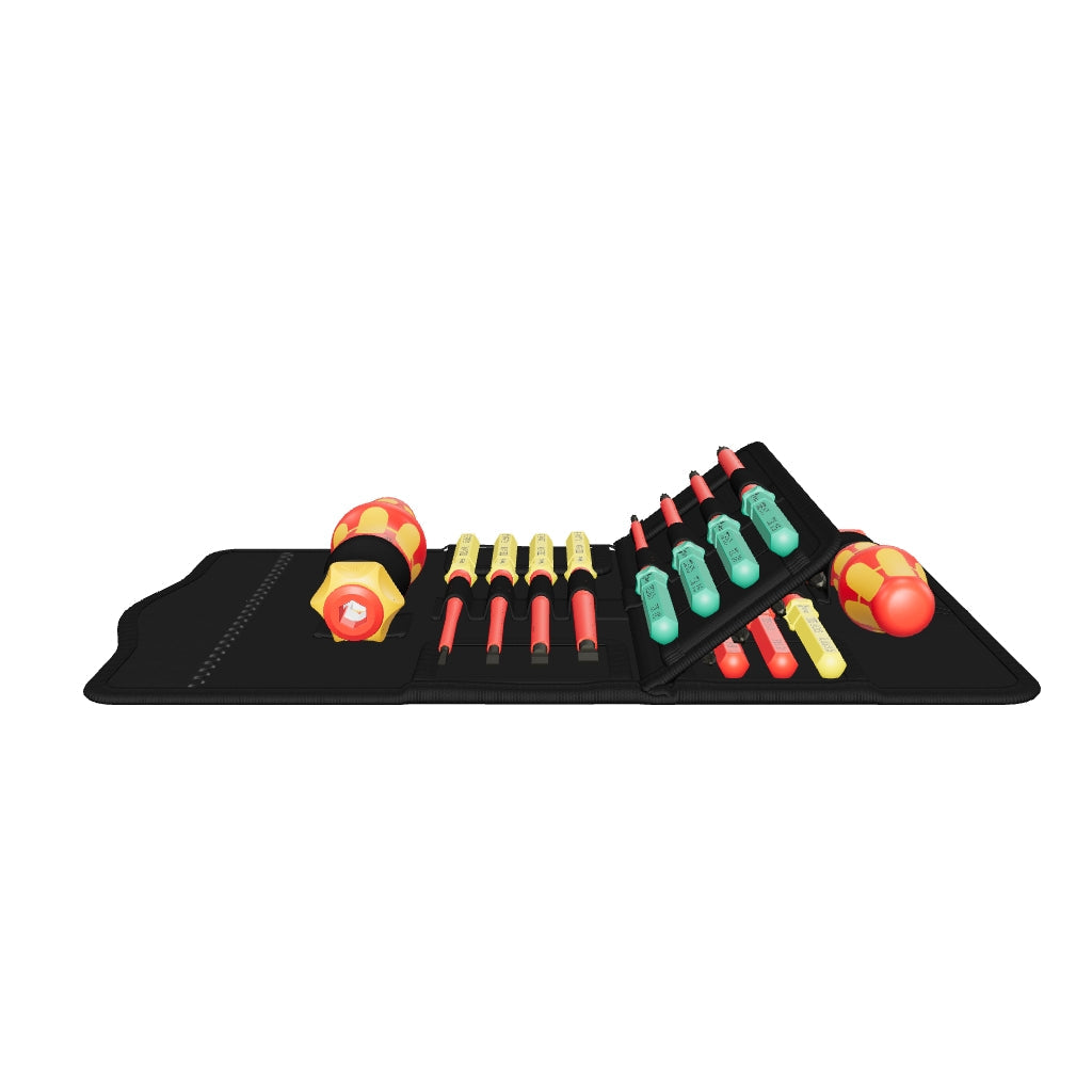 Wera 006619 Kraftform Kompakt VDE 17 RA Imperial 1 Set, 17 Pieces - WR006619 - KC Tool