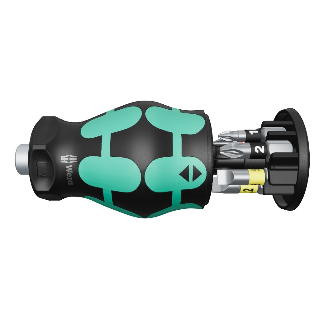 Wera 008874 Kraftform Kompakt Stubby 2 with PH/PZ/SL Bit Storage - WR008874 - KC Tool