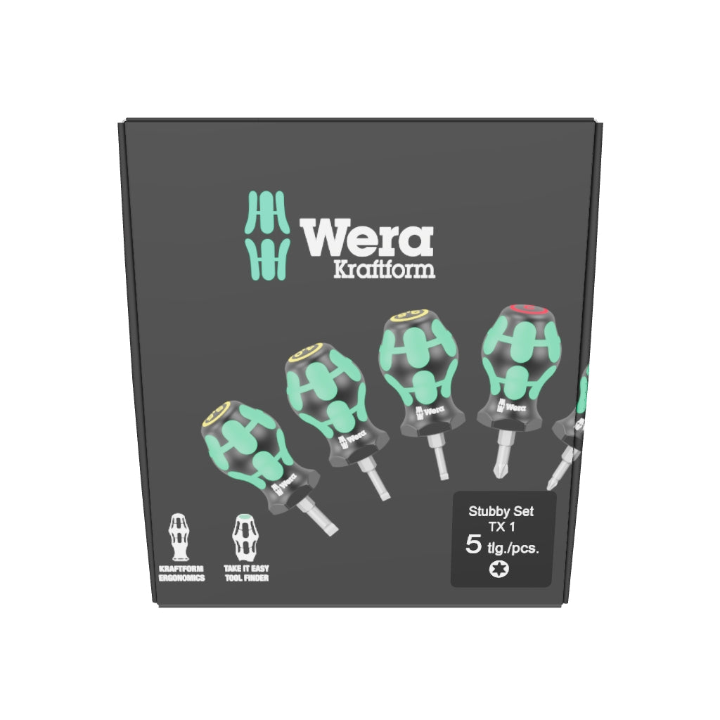 Wera 008876 TORX® Stubby Set 1, 5 Pieces - WR008876 - KC Tool