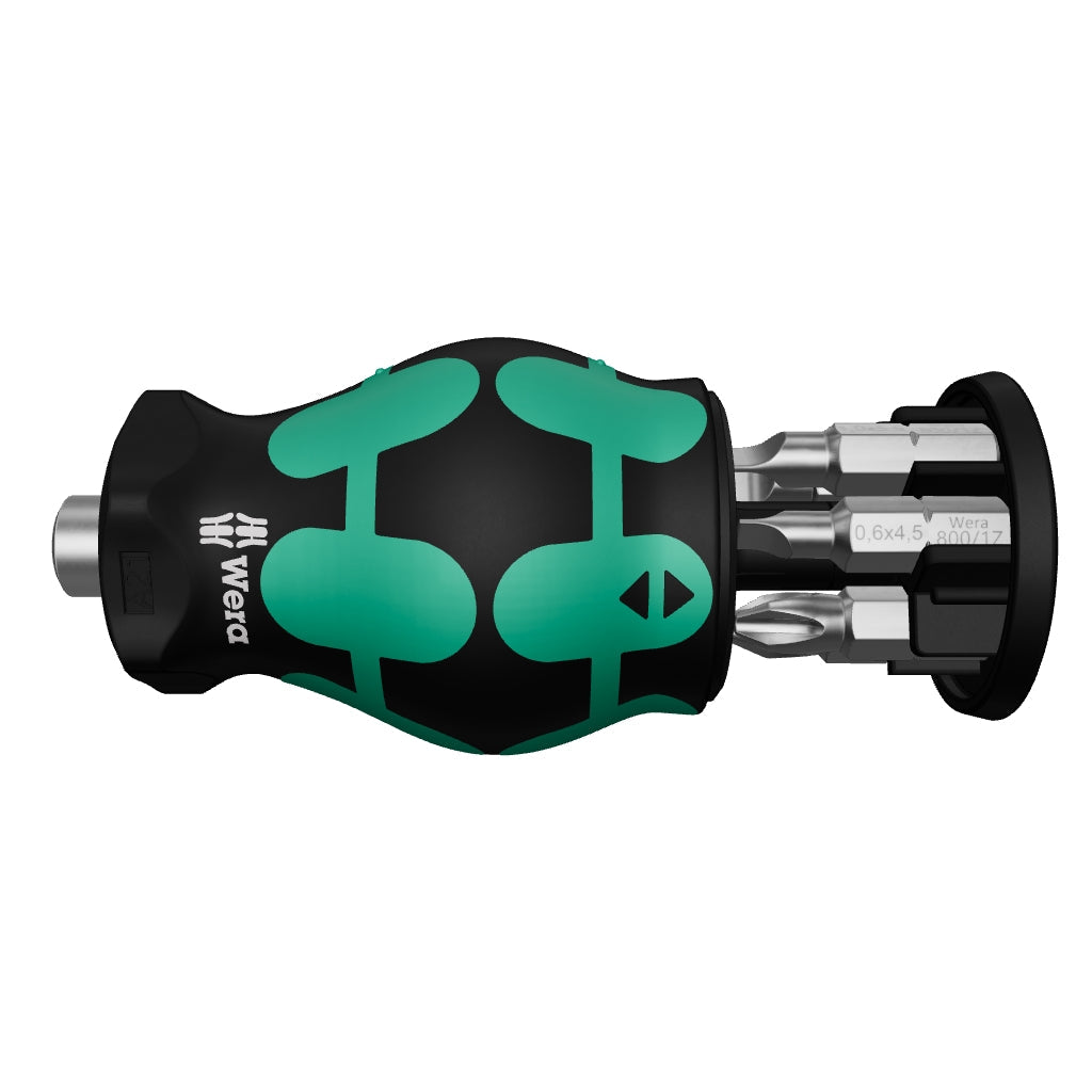 Wera 008877 Kraftform Kompakt Stubby 4 with Phillips/Slotted Bit Storage - WR008877 - KC Tool
