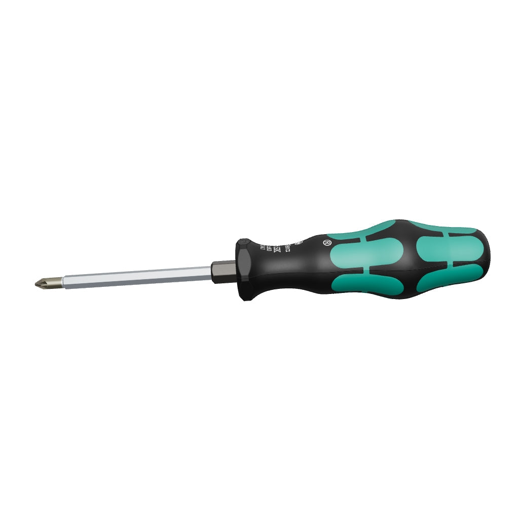 Wera 009341 PZ #1 x 80mm Kraftform Plus Pozidriv Screwdriver - WR009341 - KC Tool