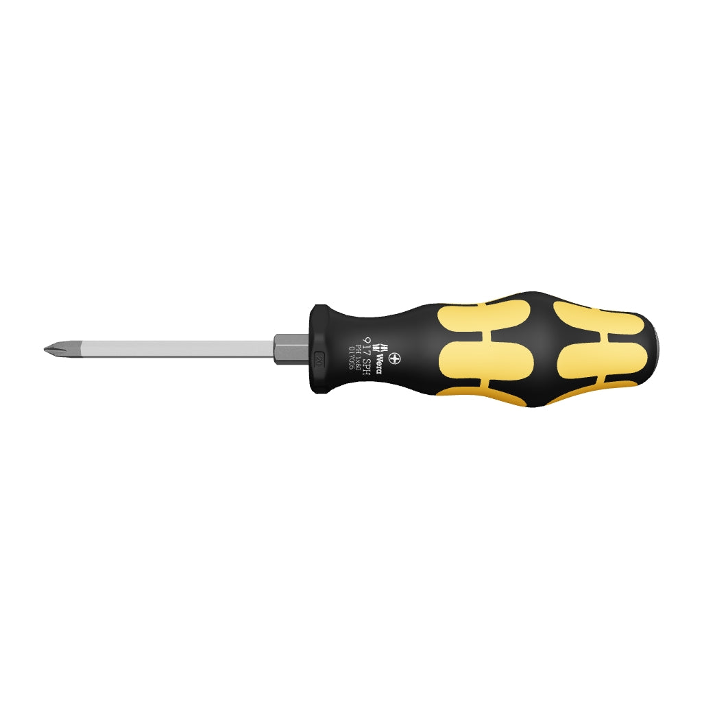 Wera 017005 #1 x 80mm Kraftform Plus Phillips Screwdriver - WR017005 - KC Tool