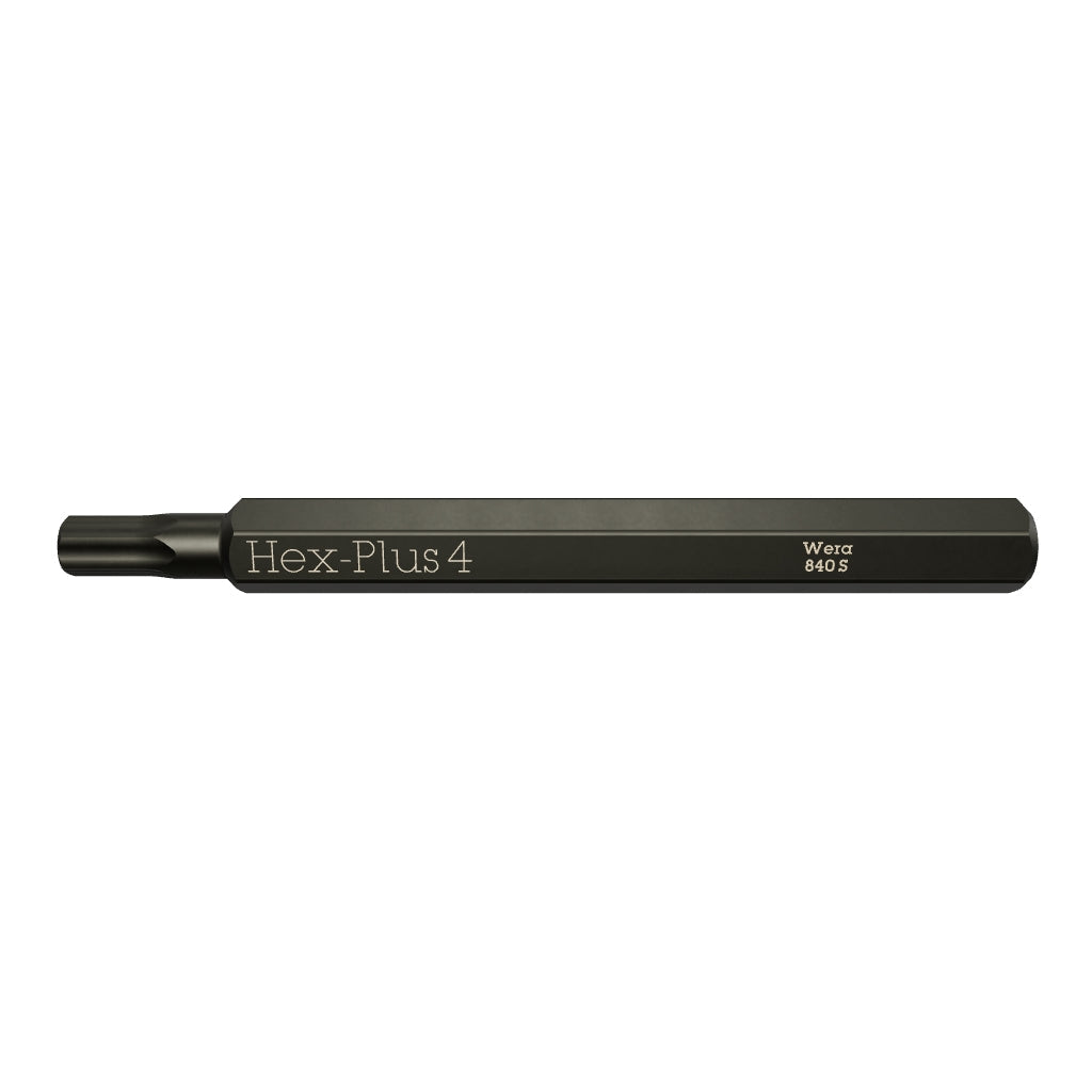 Wera 018151 Hex-Plus 840 S Bit for Impact Screwdriver, 4.0 x 70mm - WR018151 - KC Tool