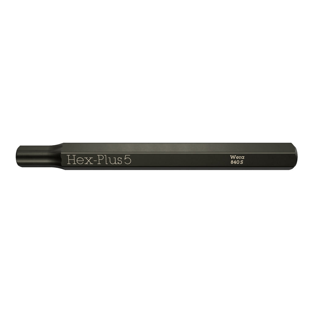 Wera 018152 Hex-Plus 840 S Bit for Impact Screwdriver, 5.0 x 70mm - WR018152 - KC Tool