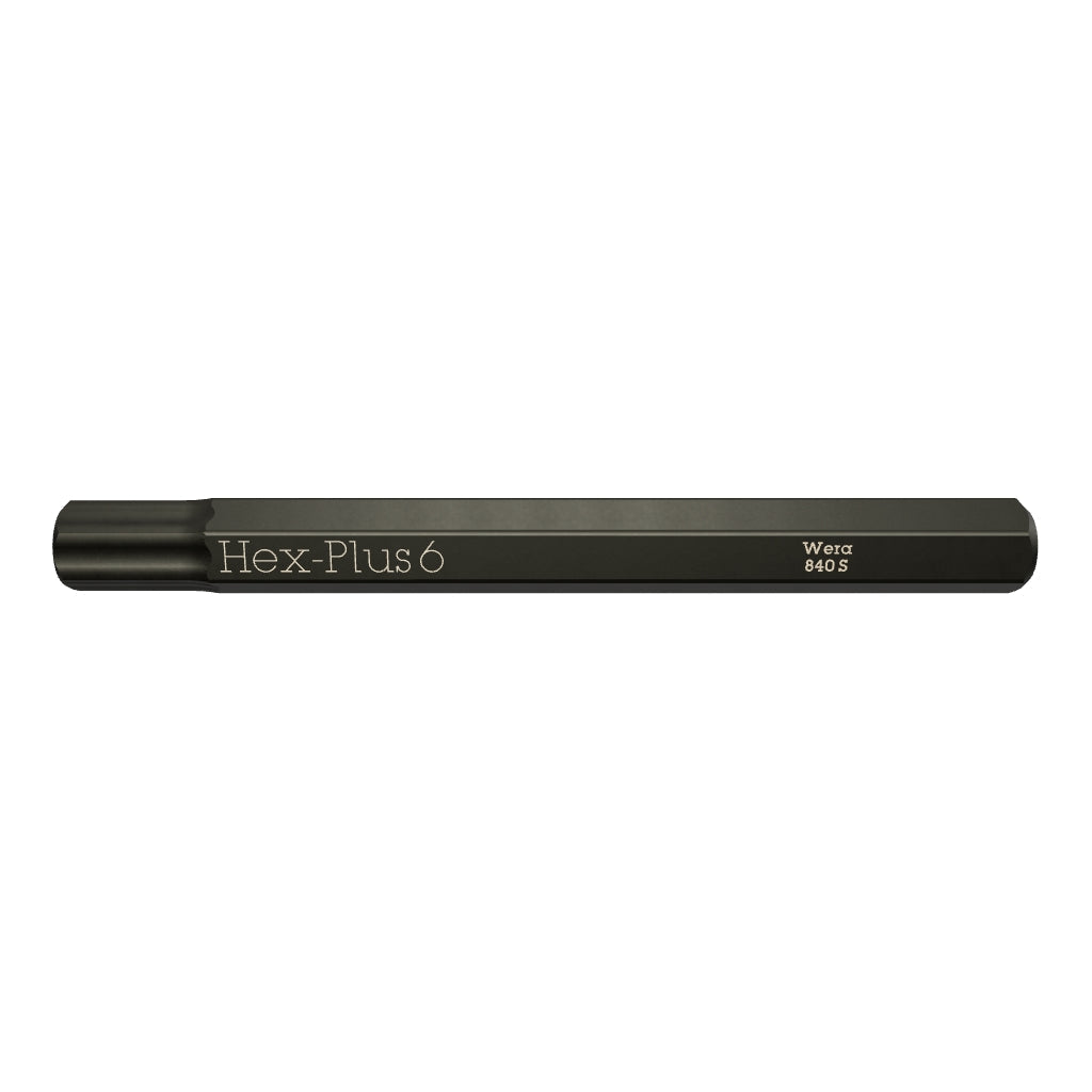 Wera 018153 Hex-Plus 840 S Bit for Impact Screwdriver, 6.0 x 70mm - WR018153 - KC Tool