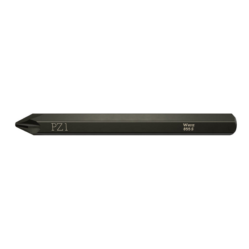 Wera 018163 Pozidriv 855 S Bit for Impact Screwdriver, #1 x 70mm - WR018163 - KC Tool