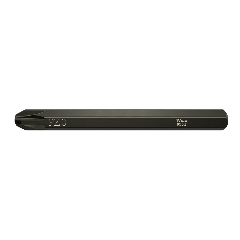 Wera 018165 Pozidriv 855 S Bit for Impact Screwdriver, #3 x 70mm - WR018165 - KC Tool