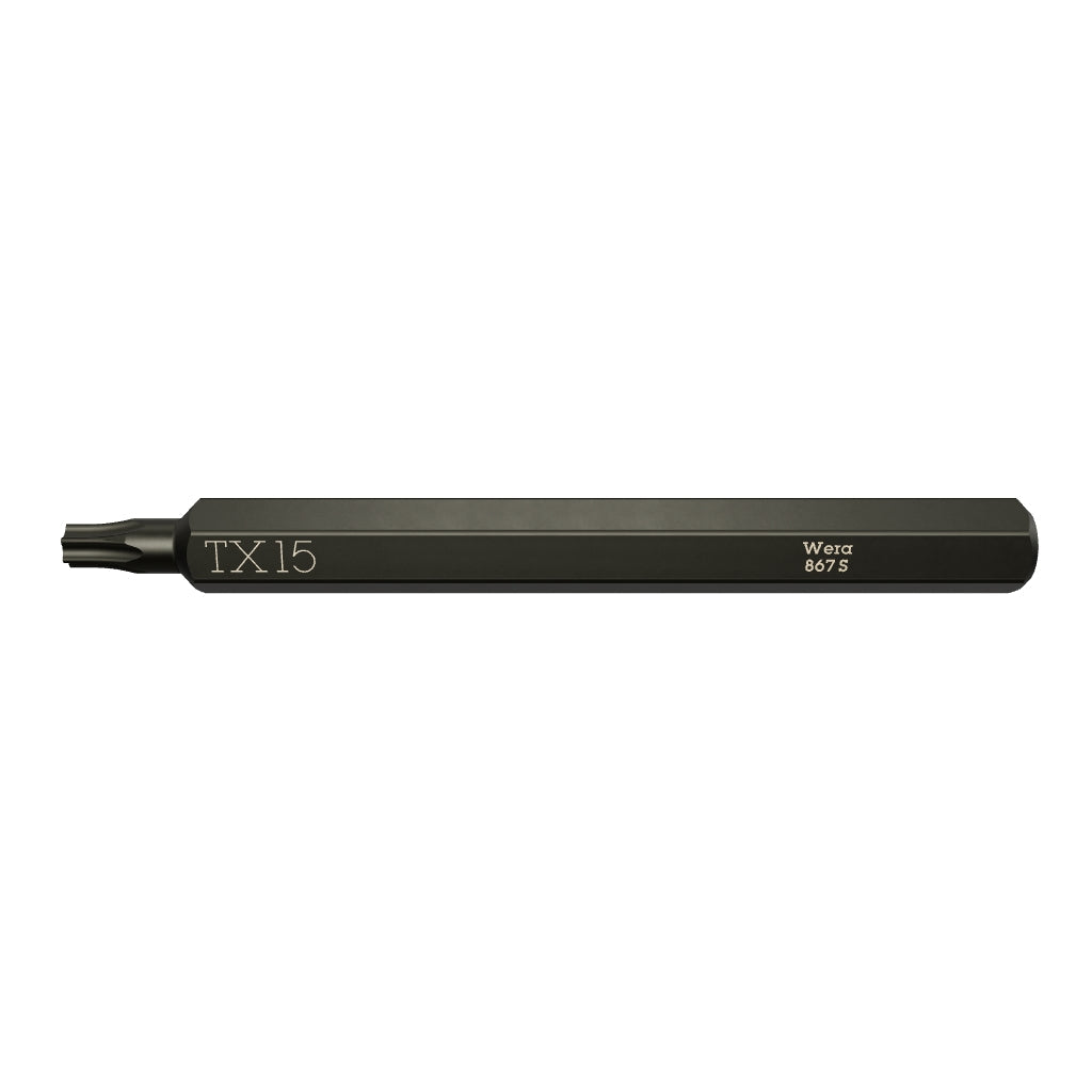 Wera 018166 TORX® 867 S Bit for Impact Screwdriver, T15 x 70mm - WR018166 - KC Tool