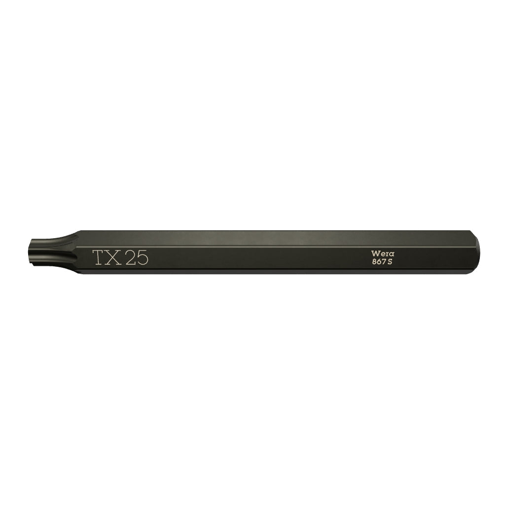 Wera 018168 TORX® 867 S Bit for Impact Screwdriver, T25 x 70mm - WR018168 - KC Tool