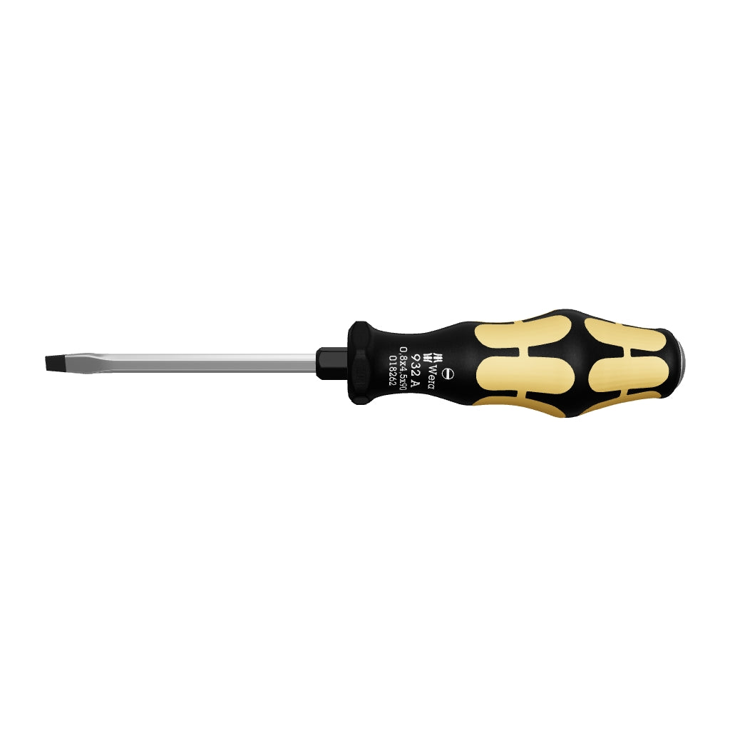 Wera 018274 14 x 250mm Kraftform Plus Slotted Screwdriver - WR018274 - KC Tool
