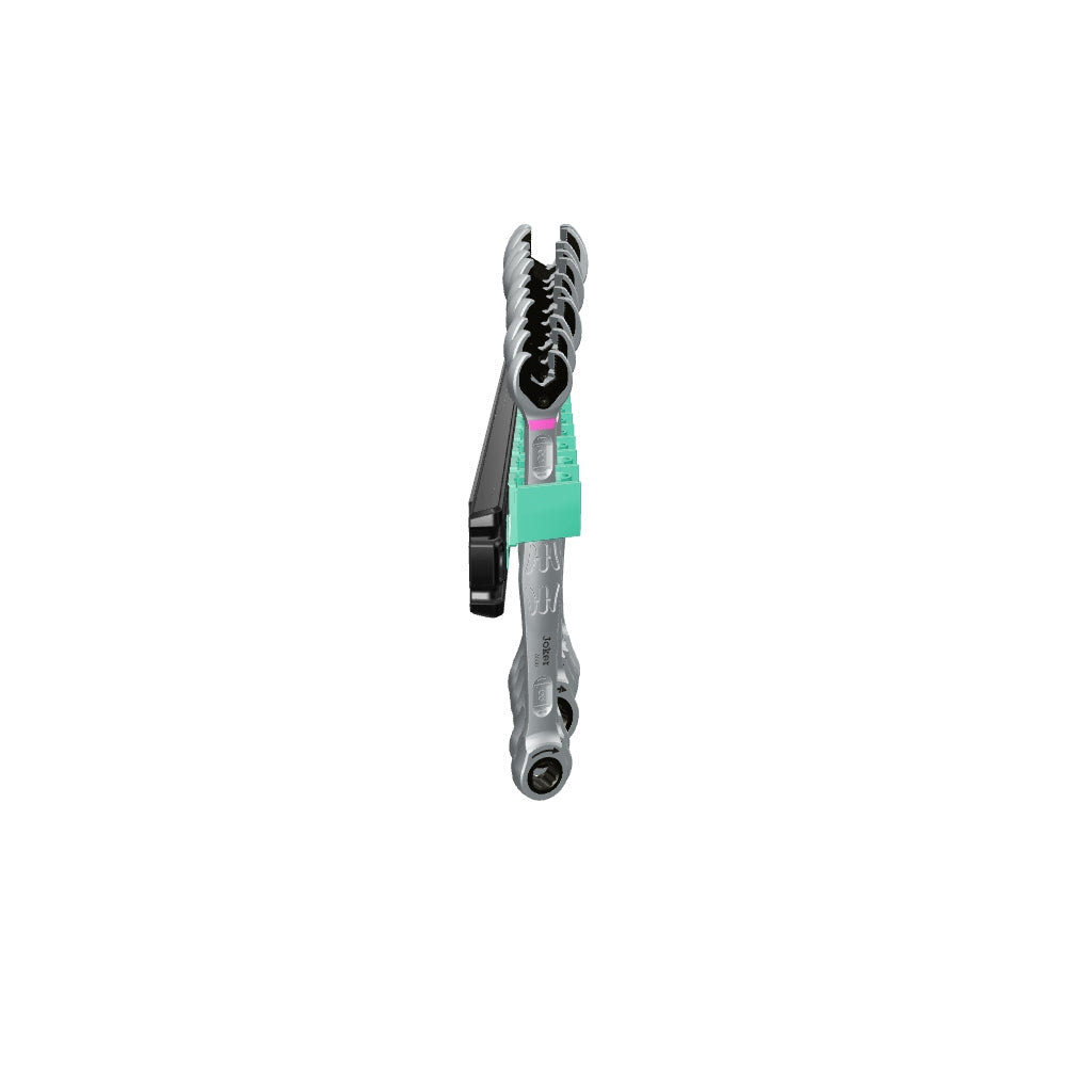 Wera 020014 9630 Magnetic Rail 6000 Joker 1 Ring Ratchet Spanner Set, Metric, 11 Pieces - WR020014 - KC Tool