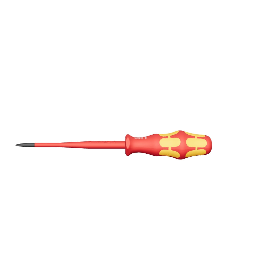 Wera 020129 Kraftform Plus VDE Slotted Super Slim Screwdriver, 4.0 x 100mm - WR020129 - KC Tool