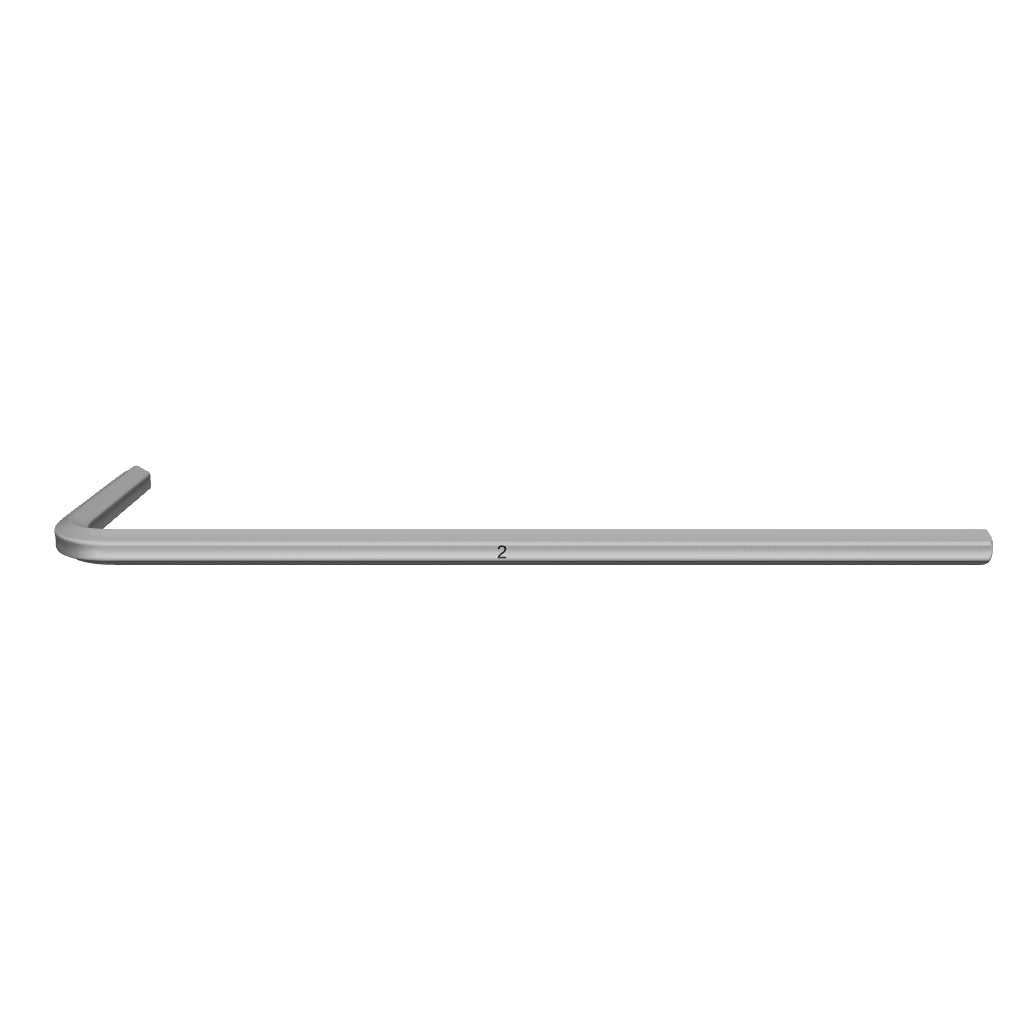 Wera 021010 2 x 50mm Chrome Hex L-key - WR021010 - KC Tool