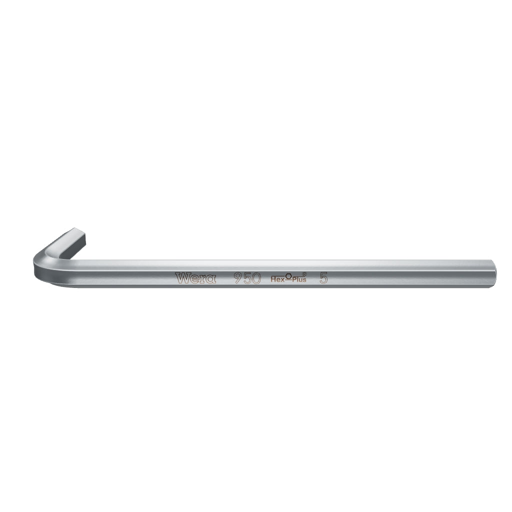 Wera 021040 5 x 80mm Chrome Hex L-key - WR021040 - KC Tool