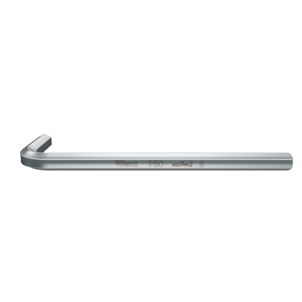 Wera 021045 6 x 90mm Chrome Hex L-key - WR021045 - KC Tool