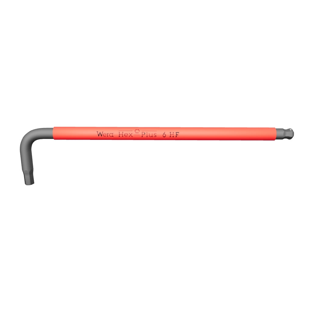 Wera 022203 6.0 x 172 mm Hex-Plus L-key with Holding Function (Red) - WR022203 - KC Tool