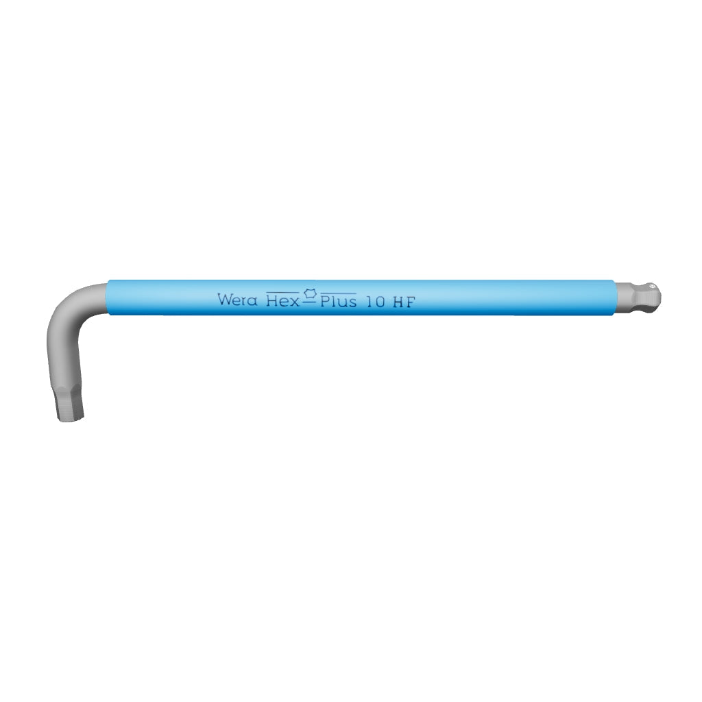 Wera 022205 10 x 224 mm Hex-Plus L-key with Holding Function (Blue) - WR022205 - KC Tool