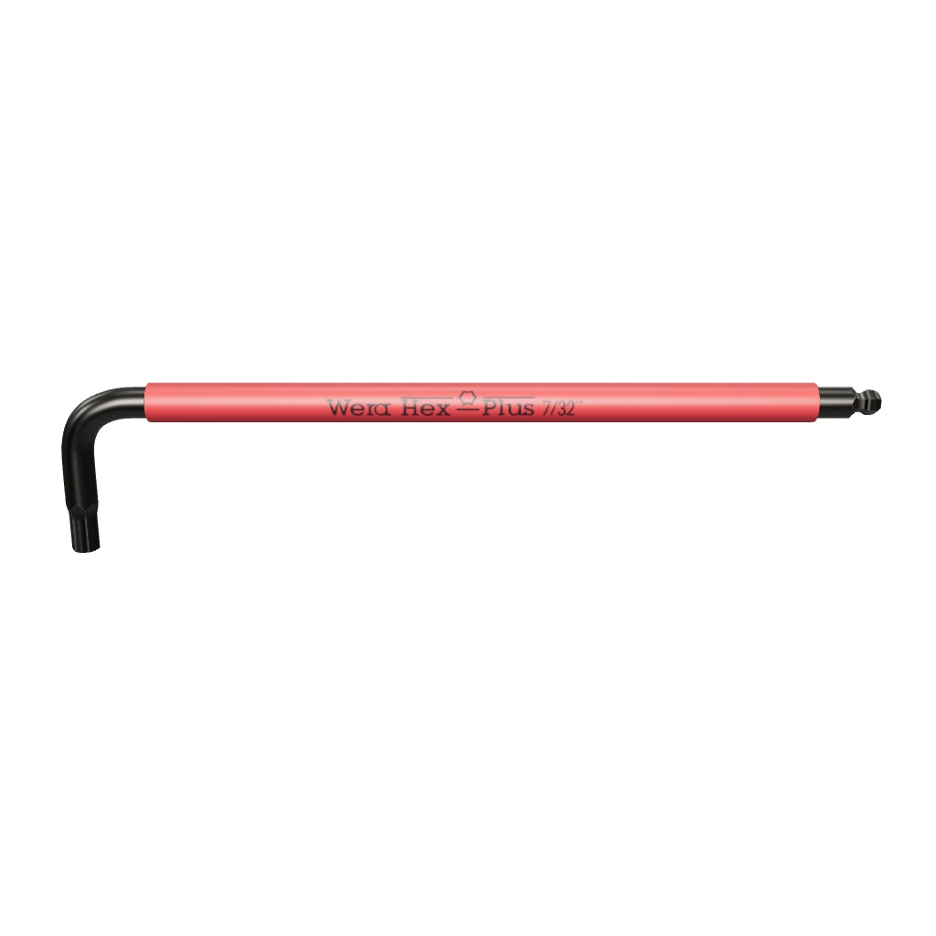Wera 022635 7/32" x 172mm Hex + Ball End Hex L-key (Red) - WR022635 - KC Tool