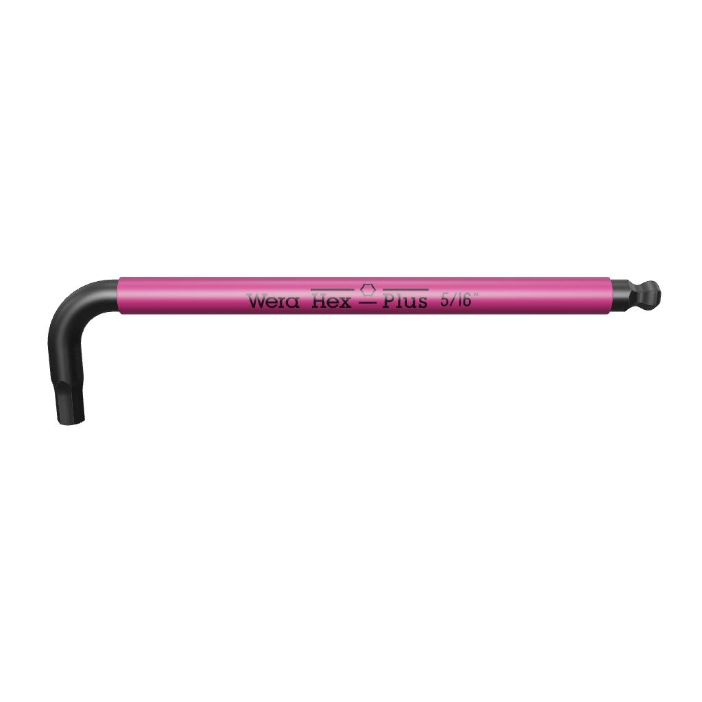 Wera 022637 5/16" x 195mm Hex + Ball End Hex L-key (Pink) - WR022637 - KC Tool